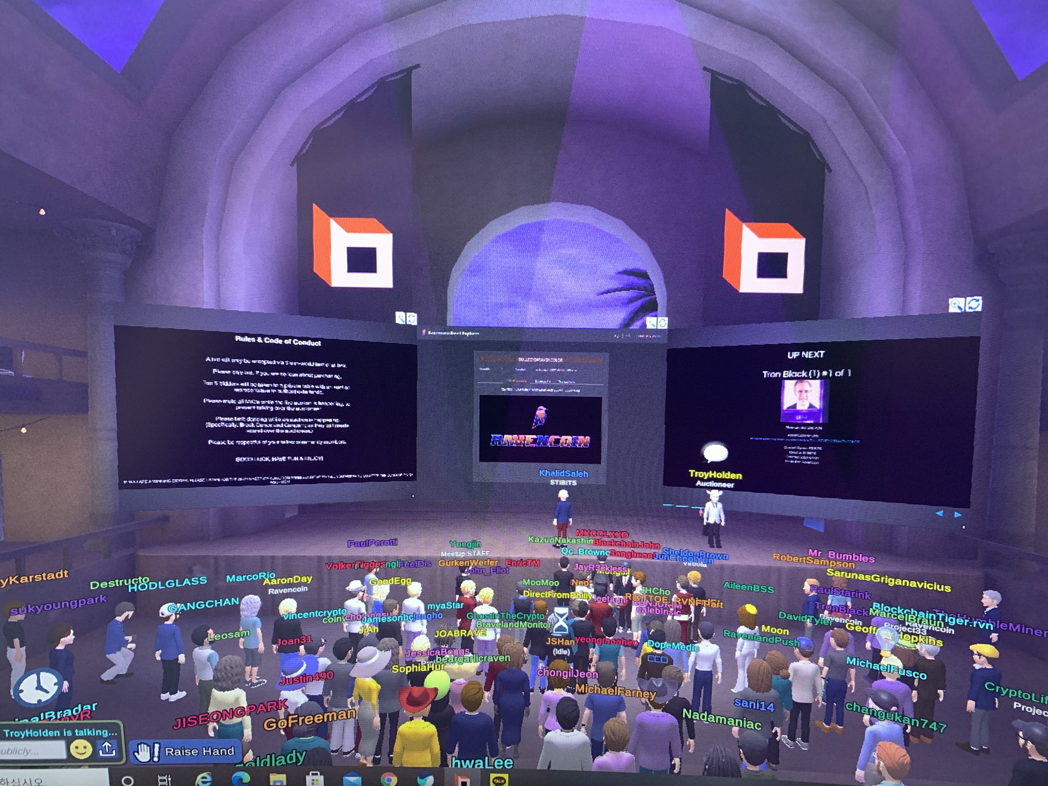 VR Live Auctions | NFT Art Sells at Virtual Ravencoin Campus